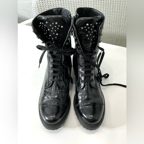 BARNEYS NEW YORK COMBAT BOOTS LIKE NEW 🖤🖤 - Picture 9 of 13